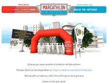 Tablet Screenshot of marcathlon.com